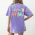 Preppy Seventh Grade Back To School 7th Grade Teachers Girls Women's Comfort Colors T-Shirt Back Print Violet Preppy Seventh Grade Back To School 7th Grade Teachers Girls Women's Comfort Colors T-Shirt Back Print Violet