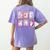 Preppy Spooky Teacher Halloween Ghost Coquette Bow Autumn Women's Comfort Colors T-Shirt Back Print Violet Preppy Spooky Teacher Halloween Ghost Coquette Bow Autumn Women's Comfort Colors T-Shirt Back Print Violet