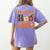 Preschool Boo Crew Halloween Teachers Students Costume Women's Comfort Colors T-Shirt Back Print Violet