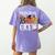 Preschool Boo Crew Teacher Halloween Women's Comfort Colors T-Shirt Back Print Violet Preschool Boo Crew Teacher Halloween Women's Comfort Colors T-Shirt Back Print Violet