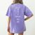 Present Active Conjugation Latin Teacher Latin Language Women's Comfort Colors T-Shirt Back Print Violet Present Active Conjugation Latin Teacher Latin Language Women's Comfort Colors T-Shirt Back Print Violet
