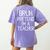 Pretend I'm A Teacher Halloween Costume Women's Comfort Colors T-Shirt Back Print Violet