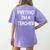 Pretend I'm a Teacher Lazy Last Minute Halloween Costume Women's Comfort Colors T-Shirt Back Print Violet