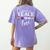 I Promise To Teach Love LGBT-Q Pride Proud Ally Teacher Women's Comfort Colors T-Shirt Back Print Violet