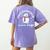 Proud Supporter Of Snow Days Teacher Women's Comfort Colors T-Shirt Back Print Violet