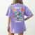 Proud To Teach Multilingual Learner ESL English Teacher Women's Comfort Colors T-Shirt Back Print Violet
