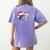 PTO Santa Hat Reindeer Parent Teacher Organization Christmas Women's Comfort Colors T-Shirt Back Print Violet PTO Santa Hat Reindeer Parent Teacher Organization Christmas Women's Comfort Colors T-Shirt Back Print Violet
