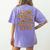 Pumpkin ABC Halloween Alphabet Costume School Teacher Kids Women's Comfort Colors T-Shirt Back Print Violet
