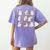 Pumpkin Pi Math Teacher Geek Women's Comfort Colors T-Shirt Back Print Violet Pumpkin Pi Math Teacher Geek Women's Comfort Colors T-Shirt Back Print Violet