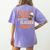 Pumpkin Spice Gives Me Teacher Powers Fall Thanksgiving Men Women Women's Comfort Colors T-Shirt Back Print Violet