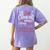 Punctuation Saves Lives I English Grammar Teacher Women's Comfort Colors T-Shirt Back Print Violet
