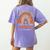 Rainbow I Teach The Cutest Pumpkins Kindergarten Teacher Men Women Women's Comfort Colors T-Shirt Back Print Violet