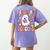 Read More Books Groovy Halloween Teacher Women Women's Comfort Colors T-Shirt Back Print Violet