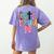 Lets Read Reading Teacher Back To School Literacy Pencil Bow Women's Comfort Colors T-Shirt Back Print Violet Lets Read Reading Teacher Back To School Literacy Pencil Bow Women's Comfort Colors T-Shirt Back Print Violet