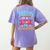 Reading Adventure Library Student Teacher Book Women's Comfort Colors T-Shirt Back Print Violet Reading Adventure Library Student Teacher Book Women's Comfort Colors T-Shirt Back Print Violet