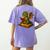 Reading Dragon Shirt For Bookish Teacher Librarian Bookworm Women's Comfort Colors T-Shirt Back Print Violet Reading Dragon Shirt For Bookish Teacher Librarian Bookworm Women's Comfort Colors T-Shirt Back Print Violet