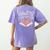 Reading Intervention Teacher Women's Comfort Colors T-Shirt Back Print Violet