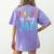 Reading Is My Jam Back To School Teacher Women's Comfort Colors T-Shirt Back Print Violet