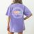 Reading Squad Teacher Reader Librarian Interventionist Team Women's Comfort Colors T-Shirt Back Print Violet