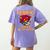 Reading Super Power Activated Superhero Teacher Or Student Men Women Girls Kids Women's Comfort Colors T-Shirt Back Print Violet