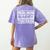 Real Men Marry Teachers Teacher Women's Comfort Colors T-Shirt Back Print Violet