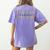 Regulation Before Expectation Occupational Therapy Teacher Women's Comfort Colors T-Shirt Back Print Violet