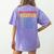 Relationship Status Single Married Hot Teacher Women's Comfort Colors T-Shirt Back Print Violet