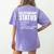 Relationship Status Taken By Super Hot Teacher Women's Comfort Colors T-Shirt Back Print Violet