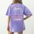 Retired Teacher Full Time Grandma Teaching Retirement Women's Comfort Colors T-Shirt Back Print Violet