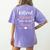 Retired Teachers Make The Best Nanas Cute G Ma Nana Grandma Women's Comfort Colors T-Shirt Back Print Violet