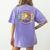 Retro ABCD Transitional Kindergarten Teacher Tour TK Teacher Women's Comfort Colors T-Shirt Back Print Violet