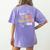 Retro Boho Math Science Professor In My STEM Teacher Era Women's Comfort Colors T-Shirt Back Print Violet