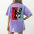 Retro Boston Terrier Dog Lover Bostie Mom Dad Dog Owner Women's Comfort Colors T-Shirt Back Print Violet