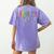 Retro Checkered Special Education Teacher Back To School Women's Comfort Colors T-Shirt Back Print Violet