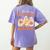 Retro Are You Fall O Ween Directions Ghost Teacher Spooky Women's Comfort Colors T-Shirt Back Print Violet
