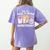 Retro Are You Fall O Ween Directions Teacher Halloween Ghost Women's Comfort Colors T-Shirt Back Print Violet