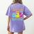Retro Are You Falloween Direction Teacher Spooky Halloween Women's Comfort Colors T-Shirt Back Print Violet