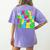 Retro Groovy In My Glowing Teacher Era Happy Teacher's Day Women's Comfort Colors T-Shirt Back Print Violet Retro Groovy In My Glowing Teacher Era Happy Teacher's Day Women's Comfort Colors T-Shirt Back Print Violet