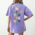 Retro I’m Glad You Are Here Women Men Teacher Women's Comfort Colors T-Shirt Back Print Violet