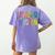 Retro Kindergarten Dream Team Back To School Teacher Kids Women's Comfort Colors T-Shirt Back Print Violet