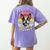 Retro Life Is Better With Boston Terrier Mom Dog Lover Women's Comfort Colors T-Shirt Back Print Violet