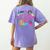 Retro Physical Education Vibes Gym Teacher Phys Ed Teacher Women's Comfort Colors T-Shirt Back Print Violet