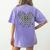 Retro Special Education Squad Coquette Bow SPED Teacher Women's Comfort Colors T-Shirt Back Print Violet