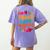 Retro Teach Love Inspire Back To School Teachers Women's Comfort Colors T-Shirt Back Print Violet Retro Teach Love Inspire Back To School Teachers Women's Comfort Colors T-Shirt Back Print Violet