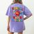 Retro Teaching Is My Superpower Apple Teacher Appreciation Women's Comfort Colors T-Shirt Back Print Violet Retro Teaching Is My Superpower Apple Teacher Appreciation Women's Comfort Colors T-Shirt Back Print Violet