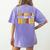Retro Thankful For Music Floral Music Teacher Thanksgiving Men Women Women's Comfort Colors T-Shirt Back Print Violet