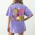 Retro Trick Or Teach Leopard Ghost Halloween Spooky Teacher Women's Comfort Colors T-Shirt Back Print Violet Retro Trick Or Teach Leopard Ghost Halloween Spooky Teacher Women's Comfort Colors T-Shirt Back Print Violet