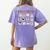Retro Trick Or Treat Halloween Special Education Teacher Women's Comfort Colors T-Shirt Back Print Violet