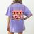 Ringmaster Teacher Costume – Carnival Birthday Style Women's Comfort Colors T-Shirt Back Print Violet