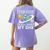 Rotation Of Earth Science Teacher Earth Day Men Women Women's Comfort Colors T-Shirt Back Print Violet